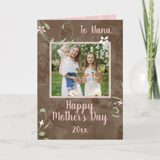 To Nana春おばあちゃんの母の日の写真 カード (正面)
