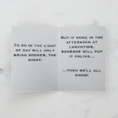 To "Not go gently" (Any) Joke カード (内部)