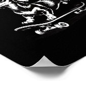 To Off Cause Kerfuffle Dachshund Skater ポスター (角)