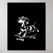 To Off Cause Kerfuffle Dachshund Skater ポスター (正面)