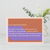 To our General Practitioner, サンキューカード (スタンド正面)