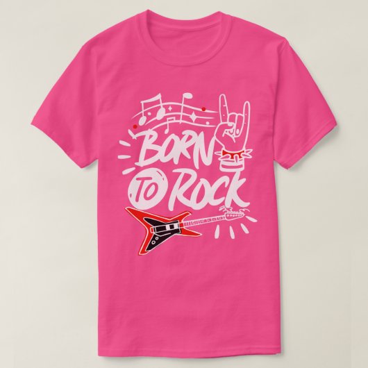 To Rock 生まれ Music Rock and Roll 80s Loverヴィンテージ Tシャツ (デザイン正面)