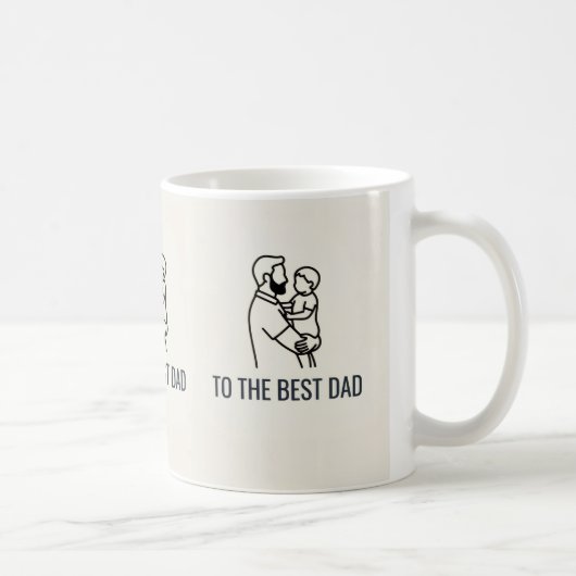TO THE BEST DAD コーヒーマグカップ (右)