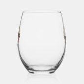 To the Ever 最高の Mom写真ハート ステムなしワイングラス (左)