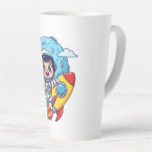 To the moon カフェラテマグ (右アングル)