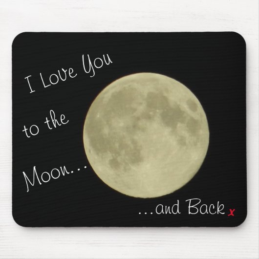 To the Moon and Back Mouse mat マウスパッド (正面)