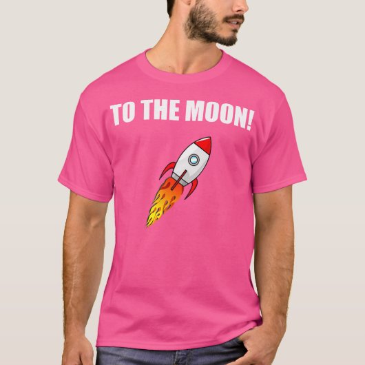To The Moon Gme Amc Nok株 Tシャツ (正面)