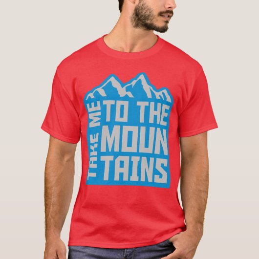 To the mountains quote vintage tシャツ (正面)