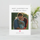 To the One I Love赤いハートバレンタインフォトカード (スタンド正面)