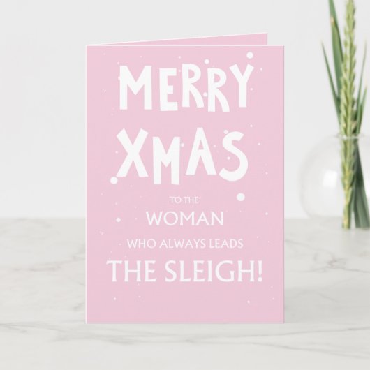 To The Woman Who Always Leads The Sleigh Card シーズンカード (正面)