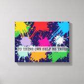 To Thine Own Self Be True キャンバスプリント (正面)