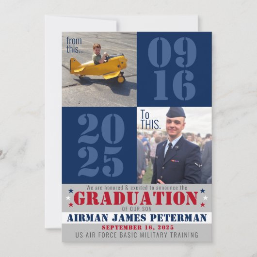 TO THIS軍隊基本訓練卒業写真 案内状 (正面)