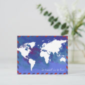 To Travelはライブマップ/ワールドマップ ポストカード (スタンド正面)