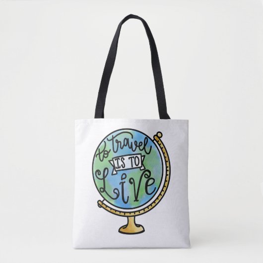 To Travel is to Live (Reversible) トートバッグ (正面)