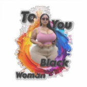 To You, Black Woman  シール (正面)