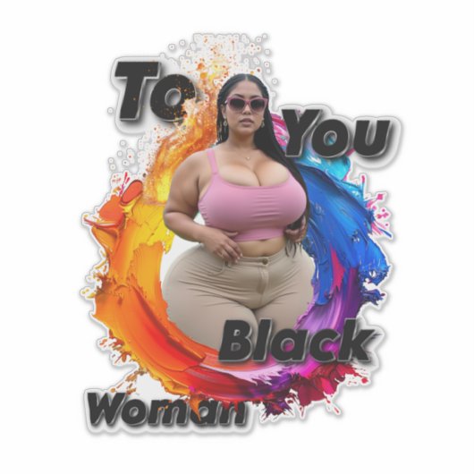 To You, Black Woman  シール (正面)