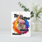 To You Black Woman ポストカード (スタンド正面)