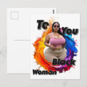 To You Black Woman ポストカード (正面/裏面)
