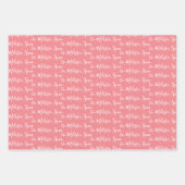 To Your モダン Hantright Pink ラッピングペーパーシート (正面)