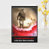 Toa oサモア カード (黄色い花)