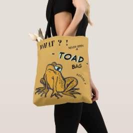 TOADおもしろい Cartoon Cust.茶色のトートバッグ トートバッグ