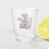 ToadとGuitar おもしろい Cartoon ショットグラス (裏面)