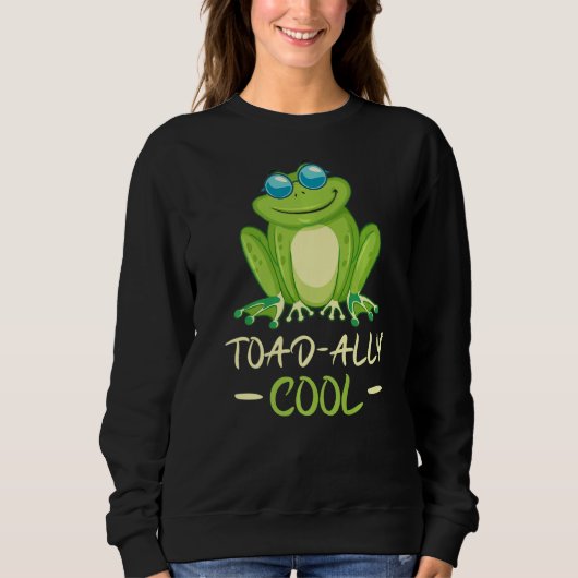 Toad ally cool frog   スウェットシャツ (正面)