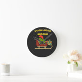 Toad-ally Merry Frog Christmas Tee ラウンド壁時計 (ホーム)