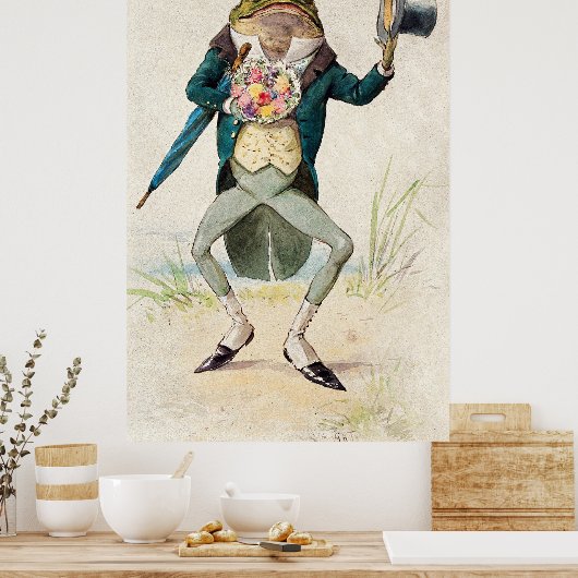 Toad Drawing ポスター (キッチン)