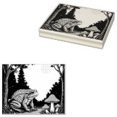 Toad Foraging Toadstools In A Moonlit Woodland ラバースタンプ (押印)