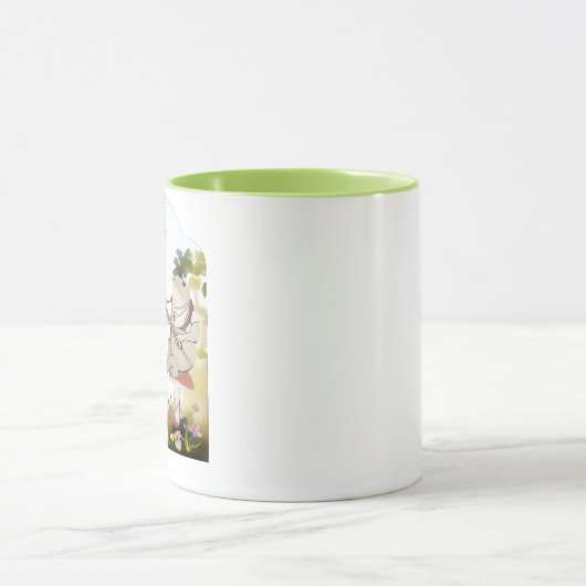 Toad Frog Playing Banjo with animals マグカップ (中央)