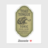 Toad Tongue Tonic - Halloween Apothecary Label シール (シート)