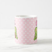 Toadallyのかわいい女の子のカエル コーヒーマグカップ (中央)