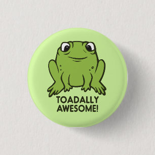 Toadallyの素晴らしくおもしろいなヒキガエルのしゃれ 缶バッジ