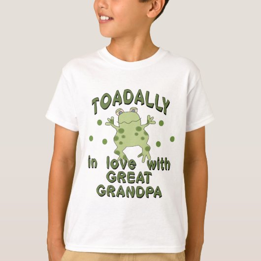 TOADALLY愛曾祖父のカエル Tシャツ (正面)