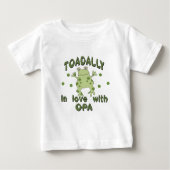 TOADALLY愛Opaのカエル ベビーTシャツ (正面)
