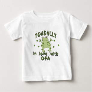 TOADALLY愛Opaのカエル ベビーTシャツ