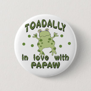TOADALLY愛Papawのカエル 缶バッジ