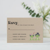 © Toadally in Love Frog Coule 素朴 Wedding RSVP (スタンド正面)