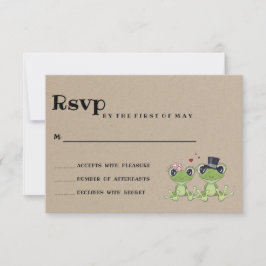 © Toadally in Love Frog Coule 素朴 Wedding RSVP