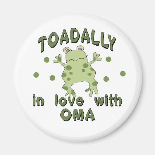 TOADALLY LOVE Oma Frog マグネット (正面)
