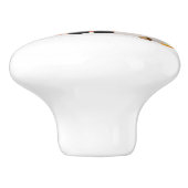 toadstoolのきのこを持つかわいい孤 セラミックノブ (側面)