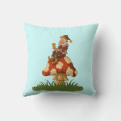 toadstoolの格言のおもしろいなファンタジーの枕 クッション (裏面)