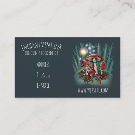 Toadstoolのmushrooms~の名刺 名刺 (裏面)