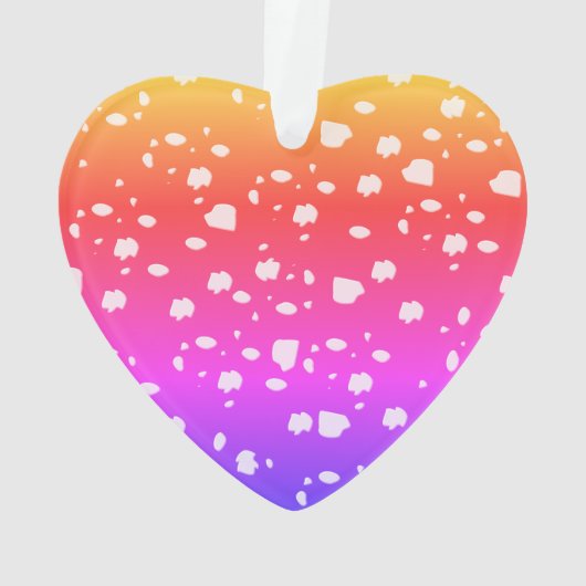 Toadstoolアート、虹の色 オーナメント (裏面)