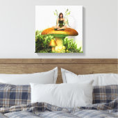 Toadstool妖精12インチx 12インチキャンバスプリント キャンバスプリント (インサイチュ (寝室))