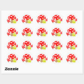 toadstool-220227 toadstool art cute re ラウンドシール (シート)