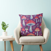 toadstool story in watercolor pattern throw pillow クッション (椅子)