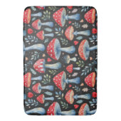 toadstool story in watercolor pattern throw pillow バスマット (正面縦)