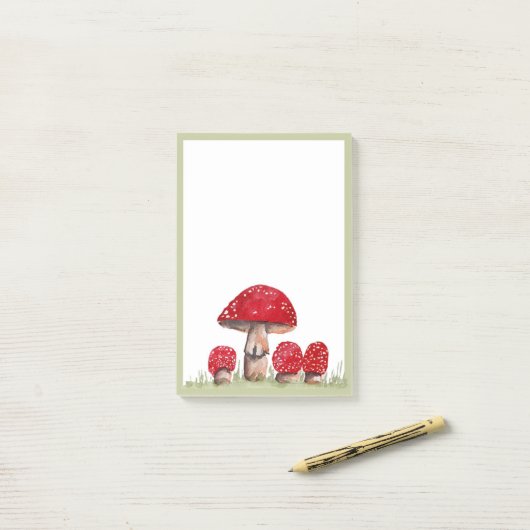 Toadstools ポストイット (デスク上)